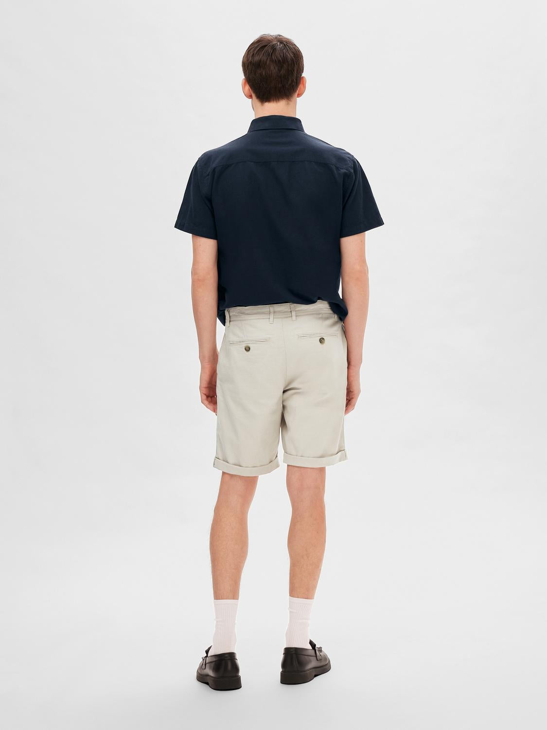Luton Flex Shorts - Beige/ Pure Cashmere